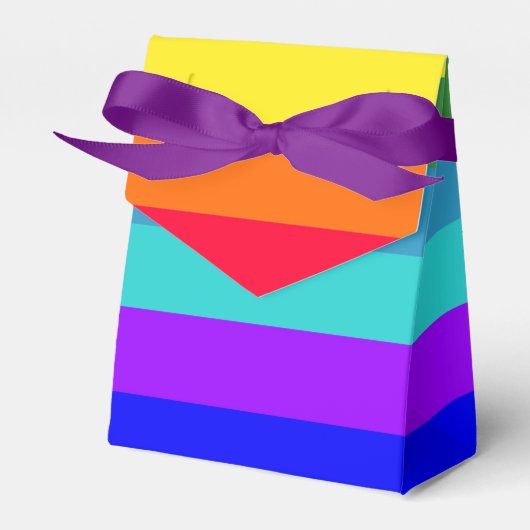Fett-Rainbow-Strips-Bevorzugung Geschenkschachtel (Vorderseite)