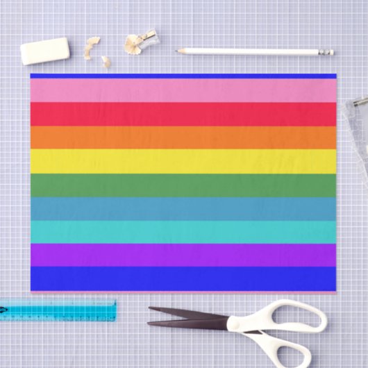 Fett Rainbow Striptepapier Seidenpapier (Handwerk)