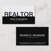 Fett REALTOR (Farbe anpassbar) Visitenkarte (Vorne/Hinten)