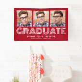 Fett Red 3 Graduate Foto Abschluss Banner (Insitu)