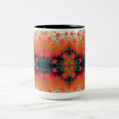 Fett Red Floral Designer Kaffee Tasse (Mittel)