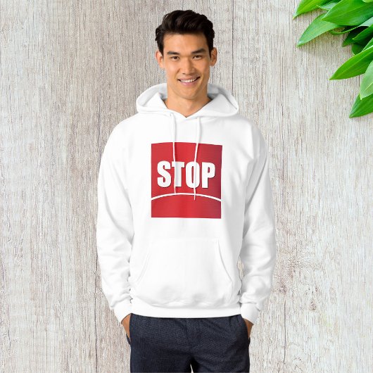 Fett Red Stopp Sign Hoodie