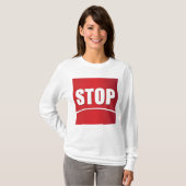 Fett Red Stopp Sign T-Shirt (Vorne ganz)