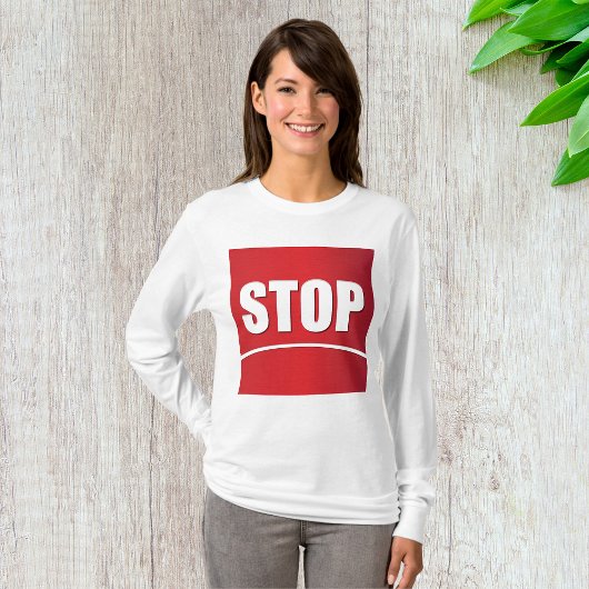 Fett Red Stopp Sign T-Shirt