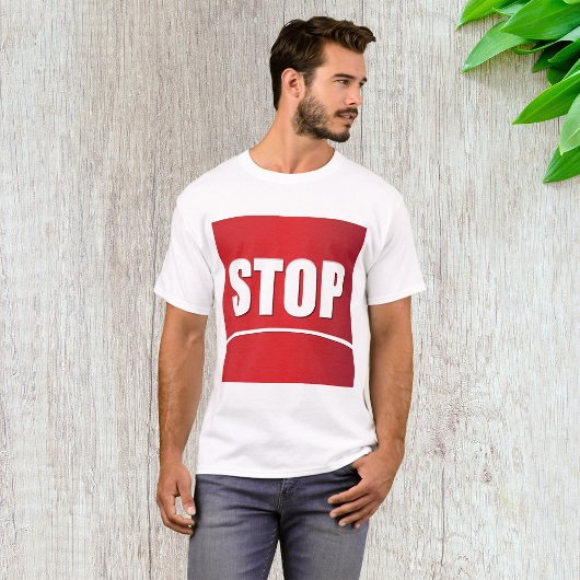 Fett Red Stopp Sign T-Shirt