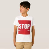 Fett Red Stopp Sign T-Shirt (Vorne ganz)