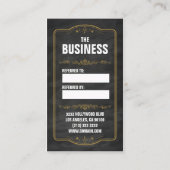 Fett-Referenzen für ein freundliches Chalkboard Empfehlungskarte (Rückseite)