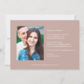 Fett: Request Editierbare Color Save the Date Card Dankeskarte (Rückseite)