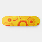 Fett Retro Circles skateboard - Gelb & Orange (Horizontal)