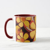 Fett-Retro-Floral-Swirl-Design Tasse (Links)