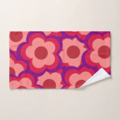 Fett-Retro-Hippie-Blume Badhandtuch Set (Handtuch)