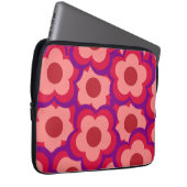 Fett-Retro-Hippie-Blume Laptopschutzhülle (Vorne Rechts)