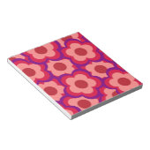 Fett-Retro-Hippie-Blume Notizblock (angewinkelt)