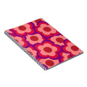 Fett-Retro-Hippie-Blume Notizblock (Rechte Seite)