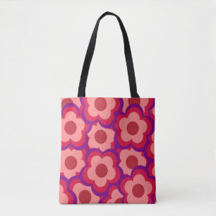 Fett-Retro-Hippie-Blume Tasche