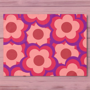 Fett-Retro-Hippie-Blume Tischdecke
