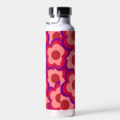 Fett-Retro-Hippie-Blume Trinkflasche (Rechts)