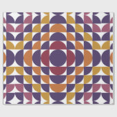 Fett-Retro-Kreise: Wrapping Paper Geschenkpapier (Flach)