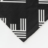 Fett Retro-Modernes Name oder Word-Muster Fleecedecke (Ecke)