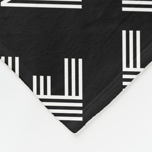 Fett Retro-Modernes Name oder Word-Muster Fleecedecke (Ecke)