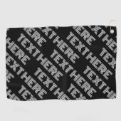 Fett Retro-Modernes Name oder Word-Muster Golfhandtuch (Horizontal)