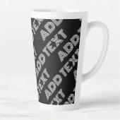 Fett Retro-Modernes Name oder Word-Muster Milchtasse (Rechts)