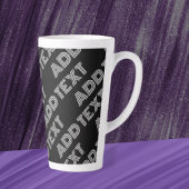 Fett Retro-Modernes Name oder Word-Muster Milchtasse