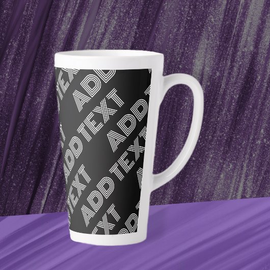 Fett Retro-Modernes Name oder Word-Muster Milchtasse