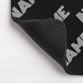 Fett Retro-Modernes Name oder Word-Muster Mousepad (Ecke)