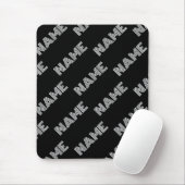 Fett Retro-Modernes Name oder Word-Muster Mousepad (Mit Mouse)
