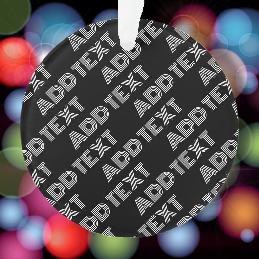 Fett Retro-Modernes Name oder Word-Muster Ornament