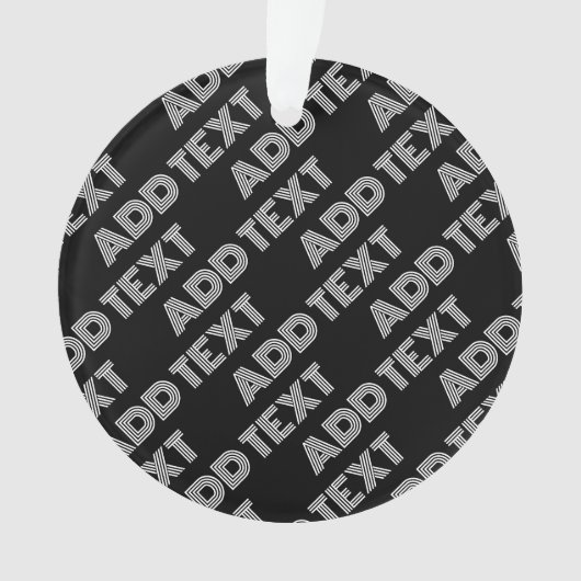 Fett Retro-Modernes Name oder Word-Muster Ornament (Vorderseite)