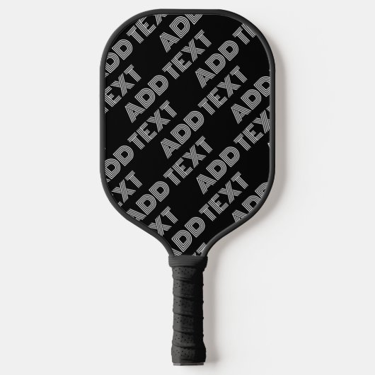 Fett Retro-Modernes Name oder Word-Muster Pickleball Schläger (Vorderseite)