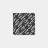 Fett Retro-Modernes Name oder Word-Muster Post-it Klebezettel (Vorderseite)