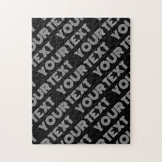 Fett Retro-Modernes Name oder Word-Muster Puzzle (Vertikal)