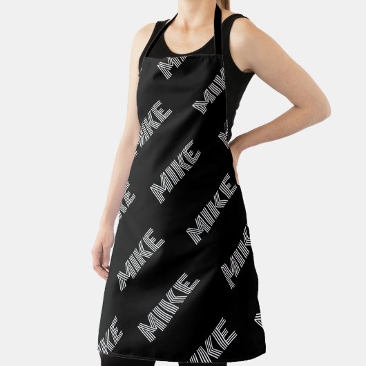 Fett Retro-Modernes Name oder Word-Muster Schürze (InSitu)