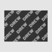 Fett Retro-Modernes Name oder Word-Muster Seidenpapier (Vorderseite)