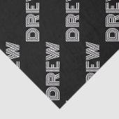 Fett Retro-Modernes Name oder Word-Muster Seidenpapier (Ausschnitt)