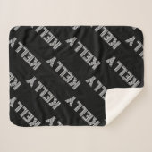 Fett Retro-Modernes Name oder Word-Muster Sherpadecke (Vorderseite (Horizontal))