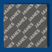 Fett Retro-Modernes Name oder Word-Muster Steinuntersetzer