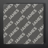 Fett Retro-Modernes Name oder Word-Muster Steinuntersetzer