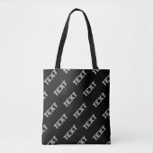 Fett Retro-Modernes Name oder Word-Muster Tasche (Vorderseite)