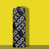 Fett Retro-Modernes Name oder Word-Muster Thermosbecher