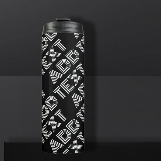 Fett Retro-Modernes Name oder Word-Muster Thermosbecher