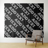 Fett Retro-Modernes Name oder Word-Muster Wandteppich (Beispiel (Horizontal))