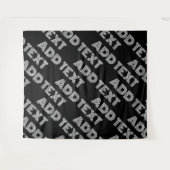 Fett Retro-Modernes Name oder Word-Muster Wandteppich (Vorderseite (Horizontal))