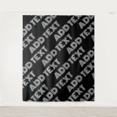 Fett Retro-Modernes Name oder Word-Muster Wandteppich (Vorderseite)