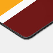 Fett Retro Rot Weiße, hellgelbe Streifen Schreibtischunterlage (Ecke)