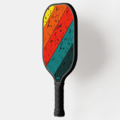 Fett Retro Sunset Strip Name Telefon # Benutzerdef Pickleball Schläger (Links)