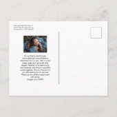 Fett-Retro-Willkommensankündigung Postkarte (Rückseite)